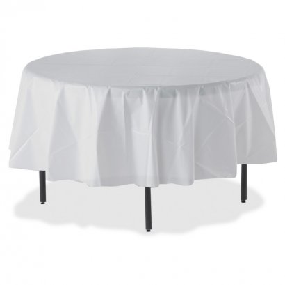 Genuine Joe Plastic Round Tablecover 10330CT