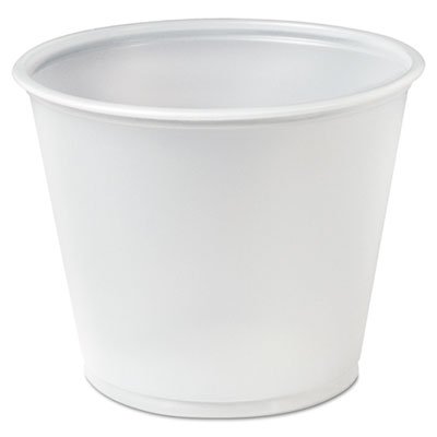 DCC UR55-0100 Plastic Souffle Portion Cups, 5 1/2 oz., Translucent, 250/Bag DCCP550N