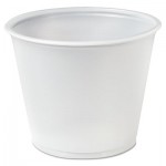 DCC UR55-0100 Plastic Souffle Portion Cups, 5 1/2 oz., Translucent, 250/Bag DCCP550N