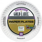 AJM Plates, Paper, 9"Dia, 1000/CT, White CP9GOEWHCT