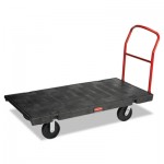 RCP 4471 BLA Platform Truck, 2000-lb Cap, 30w x 60d x 7h, Black RCP4471BLA