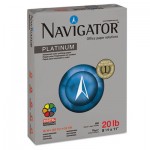 Navigator Platinum Paper, 99 Brightness, 20lb, 8-1/2 x 11, White, 5000/Carton SNANPL1120
