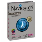 Navigator Platinum Paper, 99 Brightness, 28lb, 8-1/2 x 11, White, 500 Sheets/Ream SNANPL1128