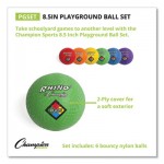 Champion Sports Playground Ball Set, Nylon, Assorted Colors, 6/Set CSIPGSET