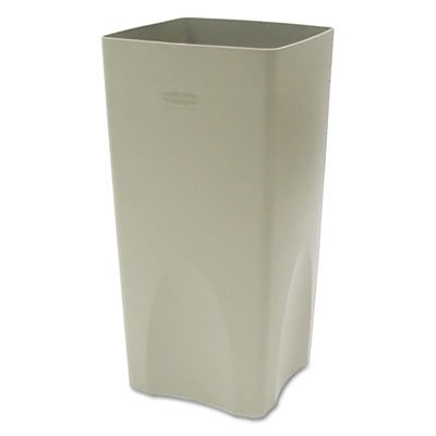 RCP 3563 BEI Plaza Waste Container Rigid Liner, Square, Plastic, 19gal, Beige RCP356300BGCT