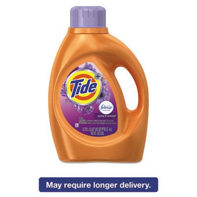 10037000875663 Plus Febreze Liquid Laundry Detergent, Spring & Renewal, 92oz Bottle, 4/Carton PGC87566CT