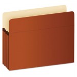 Pendaflex Pocket File, 3.5" Expansion, Legal Size, Red Fiber PFXS26E