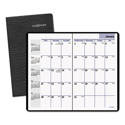 DayMinder Pocket-Sized Monthly Planner, 3 5/8 x 6 1/16, Black, 2015-2017 AAGSK5300