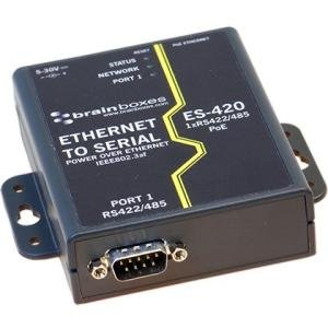 Brainboxes PoE Ethernet to Serial Device Server ES-420