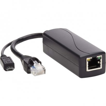 Tripp Lite PoE to USB Micro-B and RJ45 Active Splitter NPOE-SPL-G-5VMU