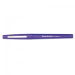 Paper Mate Point Guard Flair Porous Point Stick Pen, Purple Ink, Medium, Dozen PAP8450152