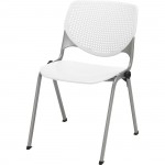 KFI Poly Caster Stack Chair With Perforated Back 2300SLP08