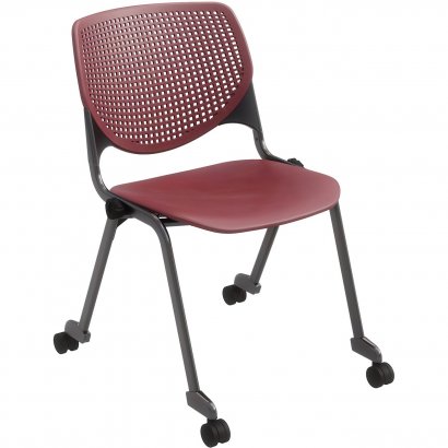 KFI Poly Caster Stack Chair With Perforated Back CS2300P07