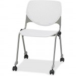 KFI Poly Caster Stack Chair With Perforated Back CS2300P08