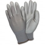 Safety Zone Poly Coated Knit Gloves GNPU2X4GY