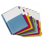 Cardinal Poly Expanding Pocket Index Dividers, 8-Tab, Letter, Multicolor, per Pack CRD84013