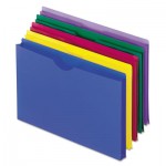 Pendaflex Poly File Jackets, Straight Tab, Legal Size, Assorted Colors, 5/Pack PFX50993
