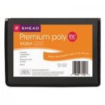 Smead Poly Premium Wallets, 5 1/4" Exp, Letter, Black SMD71500
