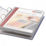 Smead Poly Ring Binder Pockets, 9 x 11-1/2, Clear, 3/Pack SMD89500