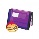Smead Poly Wallets, 2.25" Expansion, 1 Section, Letter Size, Translucent Purple SMD71952