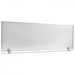 S4718 Polycarbonate Privacy Panel, 47w x 18h, Silver ALEPP4718