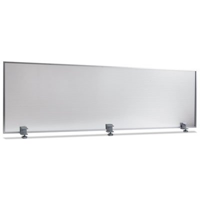 S6518 Polycarbonate Privacy Panel, 65w x 18h, Silver ALEPP6518