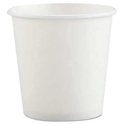 Polycoated Hot Paper Cups, 4 oz, White SCC374W2050