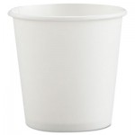 Polycoated Hot Paper Cups, 4 oz, White SCC374W2050