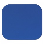 Fellowes Polyester Mouse Pad, Nonskid Rubber Base, 9 x 8, Blue FEL58021