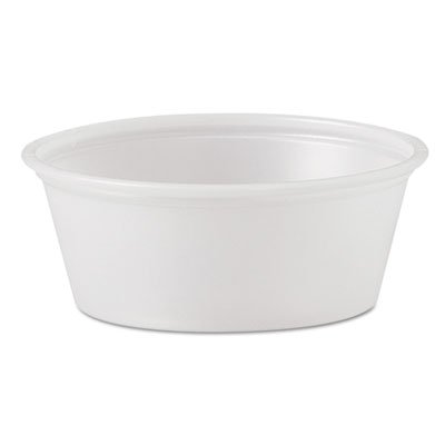 Polystyrene Portion Cups, 1 1/2 oz, Translucent, 2500/Carton DCCP150N