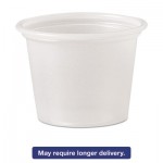 Polystyrene Portion Cups, 1 oz, Translucent, 2500/Carton DCCP100N