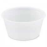 DCC B200N-0100 Polystyrene Portion Cups, 2oz, Translucent, 250/Bag, 10 Bags/Carton DCCP200N