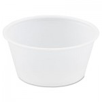 DCC P325-0100 Polystyrene Portion Cups, 3.25oz, Translucent, 250/Bag, 10 Bags/Carton DCCP325N