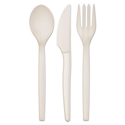 Eco-Products PolystyreneM Wrapped Cutlery Kit, White, 250/Carton ECOEPS005