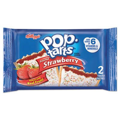 Kellogg's 3800031732 Pop Tarts, Frosted Strawberry, 3.67 oz, 2/Pack, 6 Packs/Box KEB31732