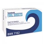 BWK 7162 Pop-Up Aluminum Foil Wrap Sheets, 9 x 10 3/4, Silver, 500/Box, 6 Boxes/Carton BWK7162