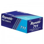 REY 711 Pop-Up Interfolded Aluminum Foil Sheets, 9 x 10 3/4, Silver, 3000 Sheet/Carton RFP711