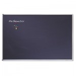 Quartet Porcelain Black Chalkboard w/Aluminum Frame, 72" x 48", Silver QRTPCA406B