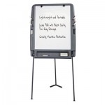 Iceberg Portable Flipchart Easel With Dry Erase Surface, Resin, 35 x 30 x 73, Charcoal ICE30227