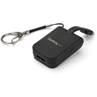 StarTech.com Portable USB-C to HDMI Adapter with QuickConnect Keychain CDP2HDFC