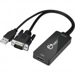 SIIG Portable VGA & USB Audio to HDMI Converter CE-VG0U11-S1