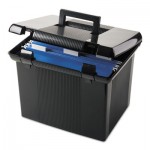 Pendaflex Portafile File Storage Box, Letter, Plastic, 11 x 14 x 11-1/8, Black PFX41742