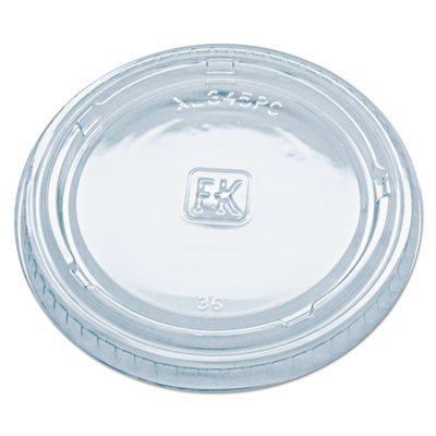 9505084 Portion Cup Lids, Fits 3.25-5.5oz Cups, Clear, 2500/Carton FABXL345PC