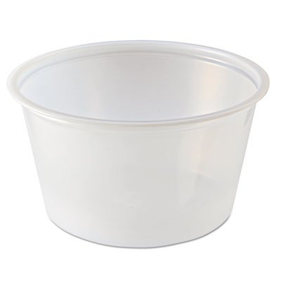 9500517 Portion Cups, 4oz, Clear, 125/Sleeve, 20 Sleeves/Carton FABPC400