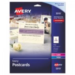 Avery Postcards for Inkjet/Laser Printers, 4 1/4 x 5 1/2, Ivory, 4/Sheet, 100/Box AVE5919