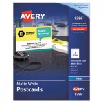Avery Postcards, Inkjet, 4 x 6, 2 Cards/Sheet, White, 100 Cards/Box AVE8386