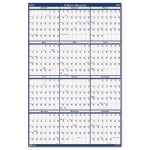 House of Doolittle Poster Style Reversible/Erasable Yearly Wall Calendar, 18 x 24, 2016 HOD3960