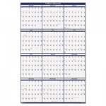 House of Doolittle Poster Style Reversible/Erasable Yearly Wall Calendar, 24 x 37, 2016 HOD396
