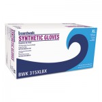 BWK315XLBX Powder-Free Synthetic Vinyl Gloves, X-Large, Cream, 4 mil, 100/Box BWK315XLBX
