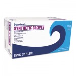 BWK315LCT Powder-Free Synthetic Vinyl Gloves, Large, Cream, 4 mil, 1000/Carton BWK315LCT